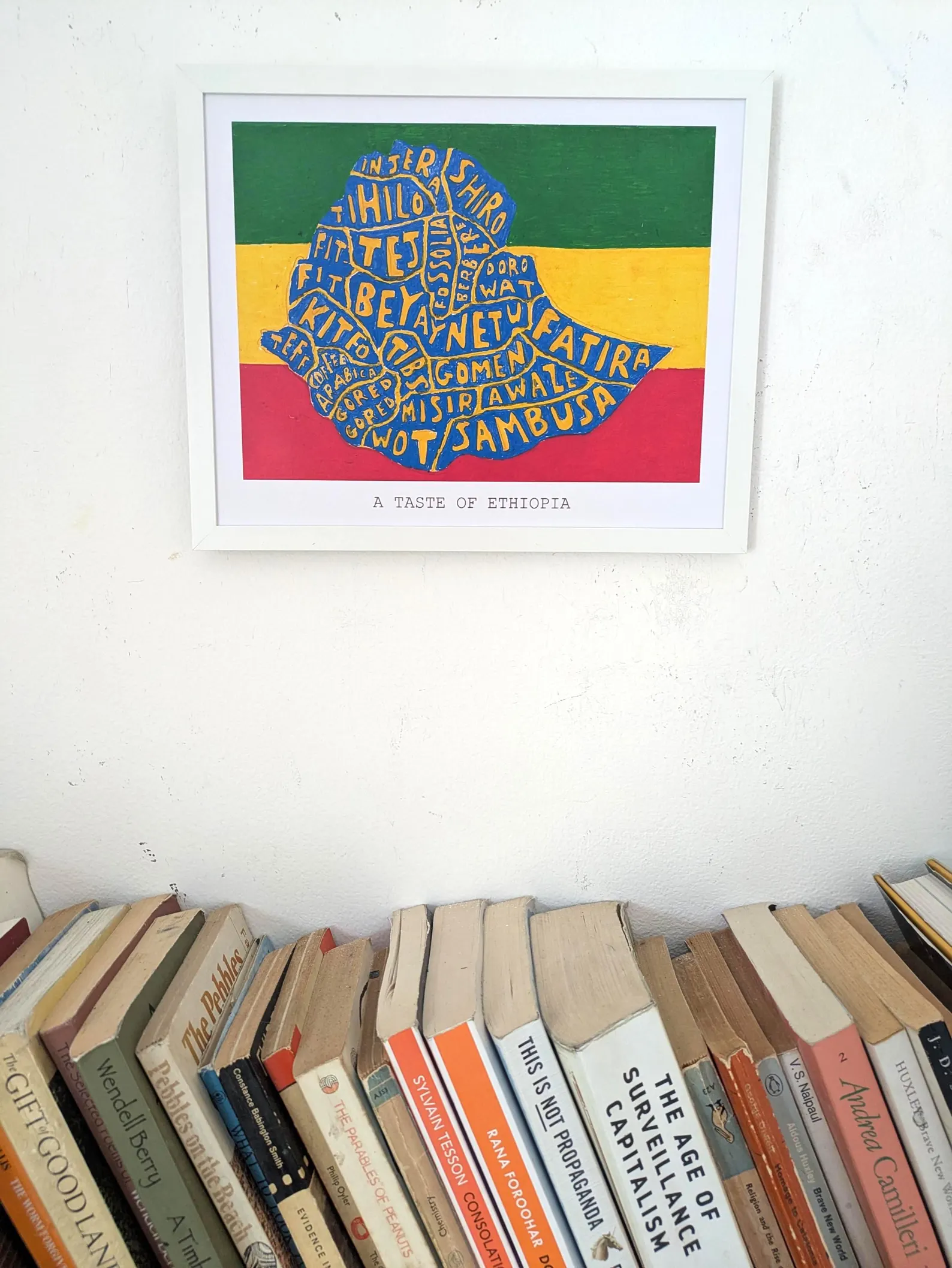 Map of Ethiopia food, 10 x 8 inch print - Image 3