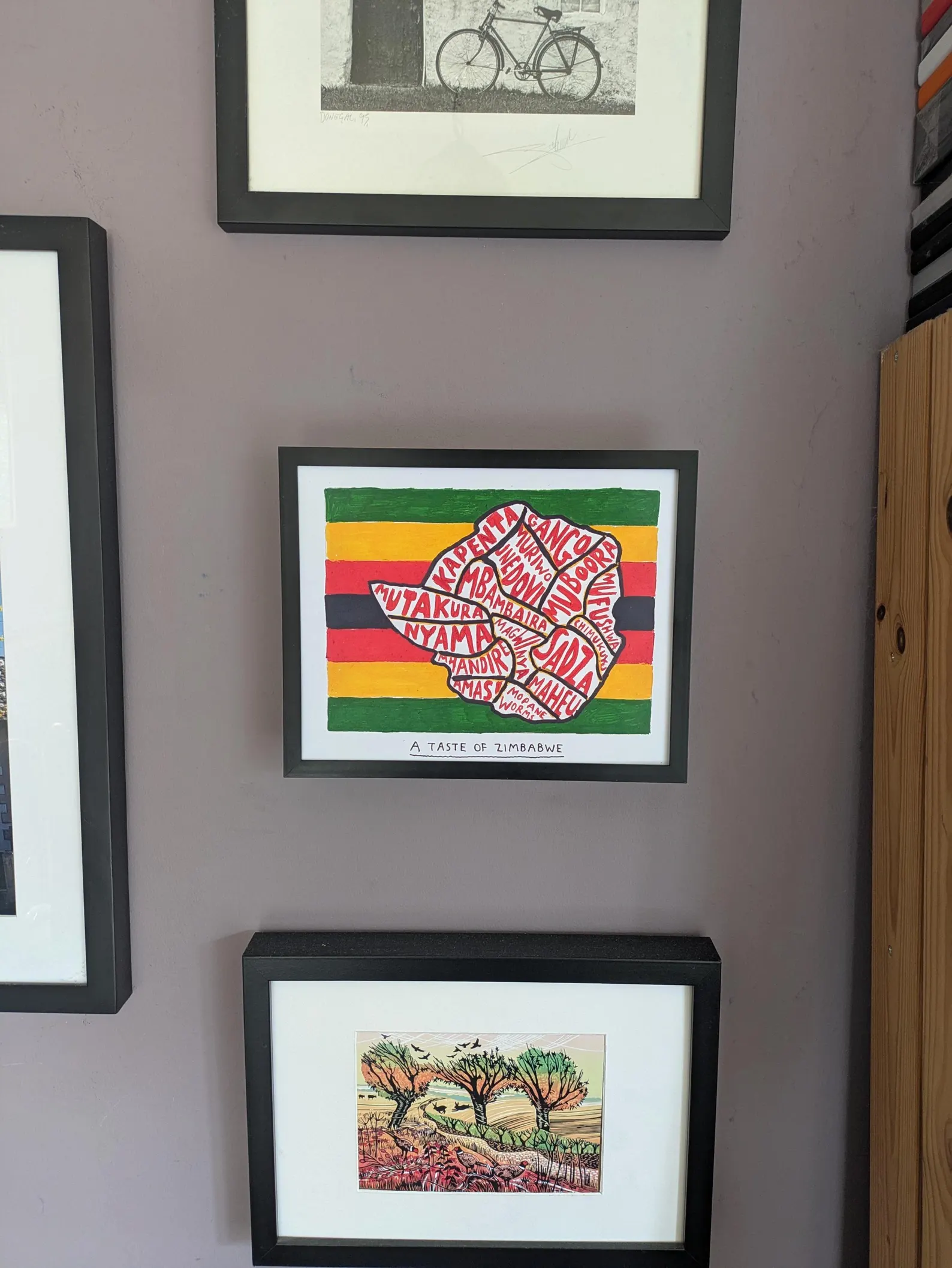 Map of Zimbabwe food, 10 x 8in print - Image 4