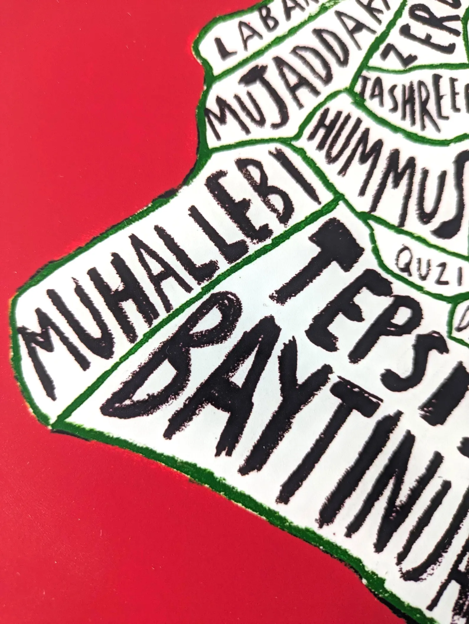 Map of Iraq food, 8 x 10in print - Image 6