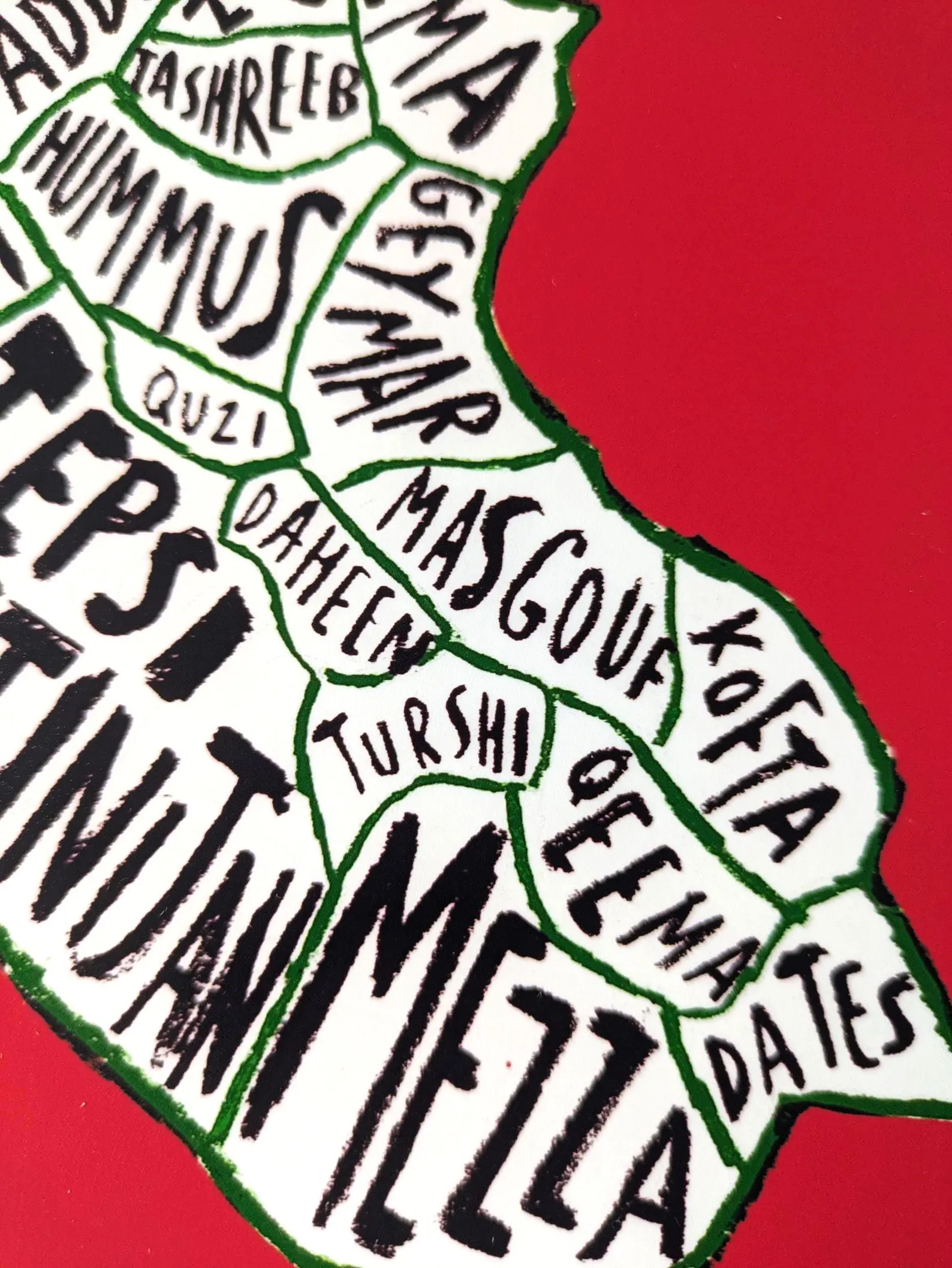 Map of Iraq food, 8 x 10in print - Image 4