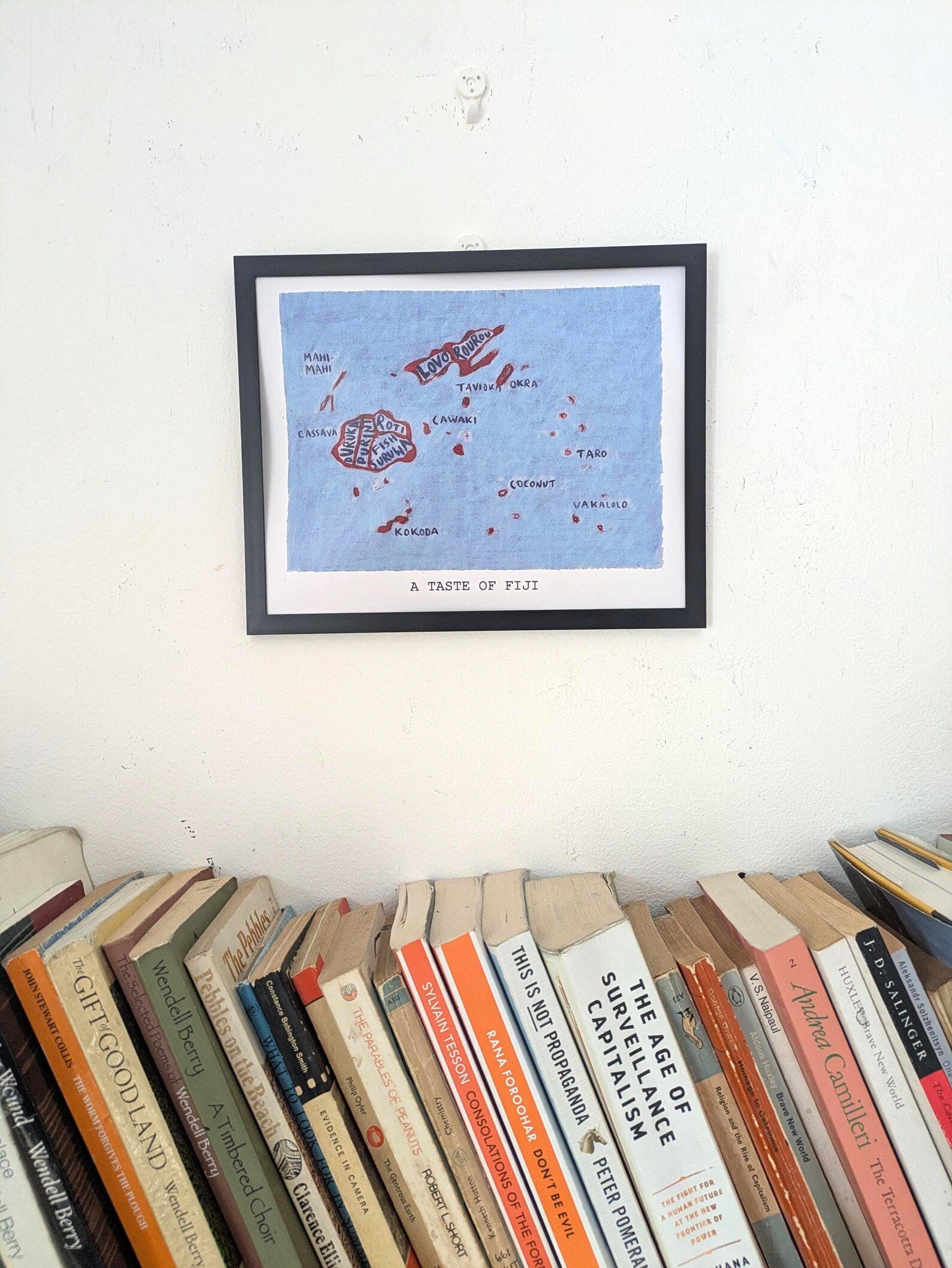 Fiji map of food, 10 x 8 inch print - Image 2