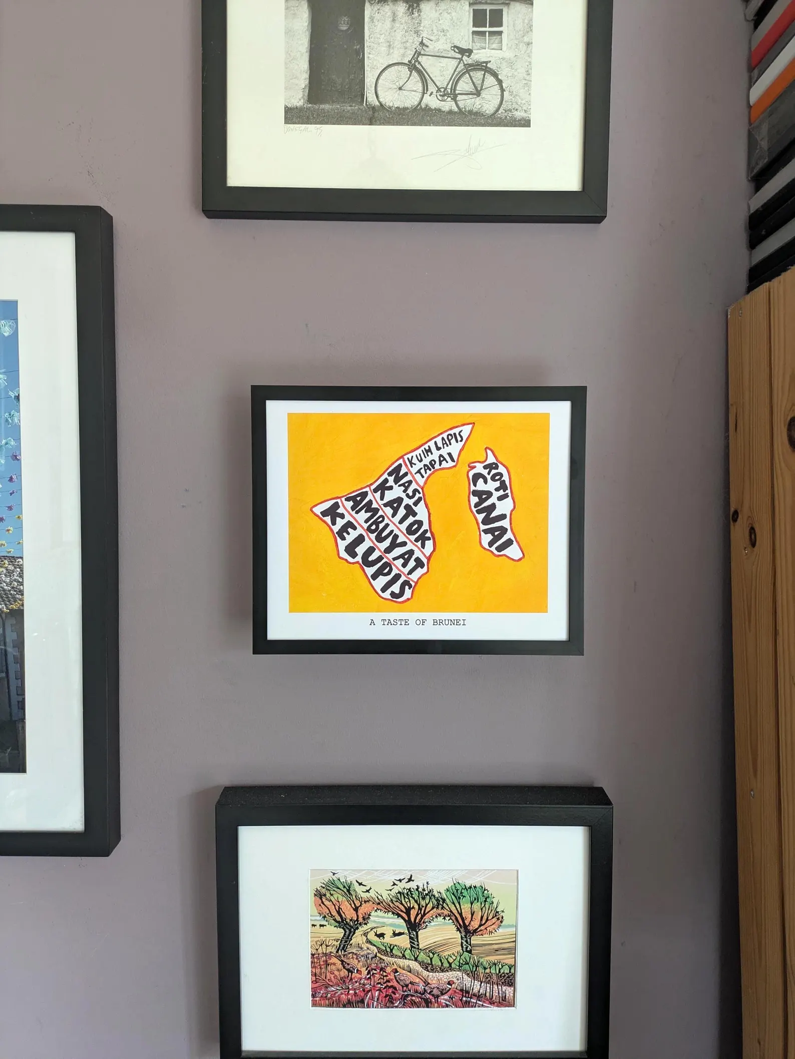 Map of Brunei food, 10 x 8 inch print - Image 4