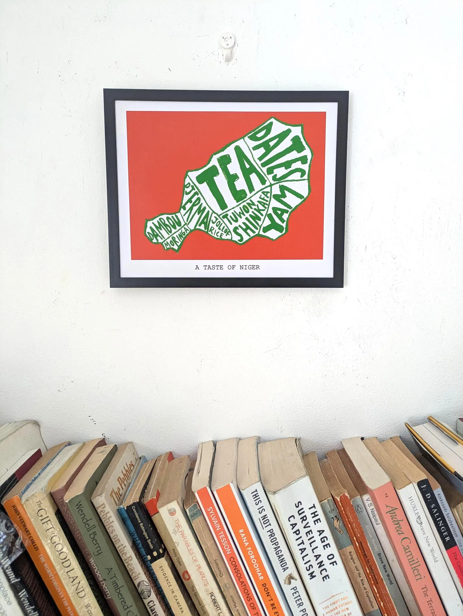 Map of Niger food, 10 x 8 inch print - Image 4