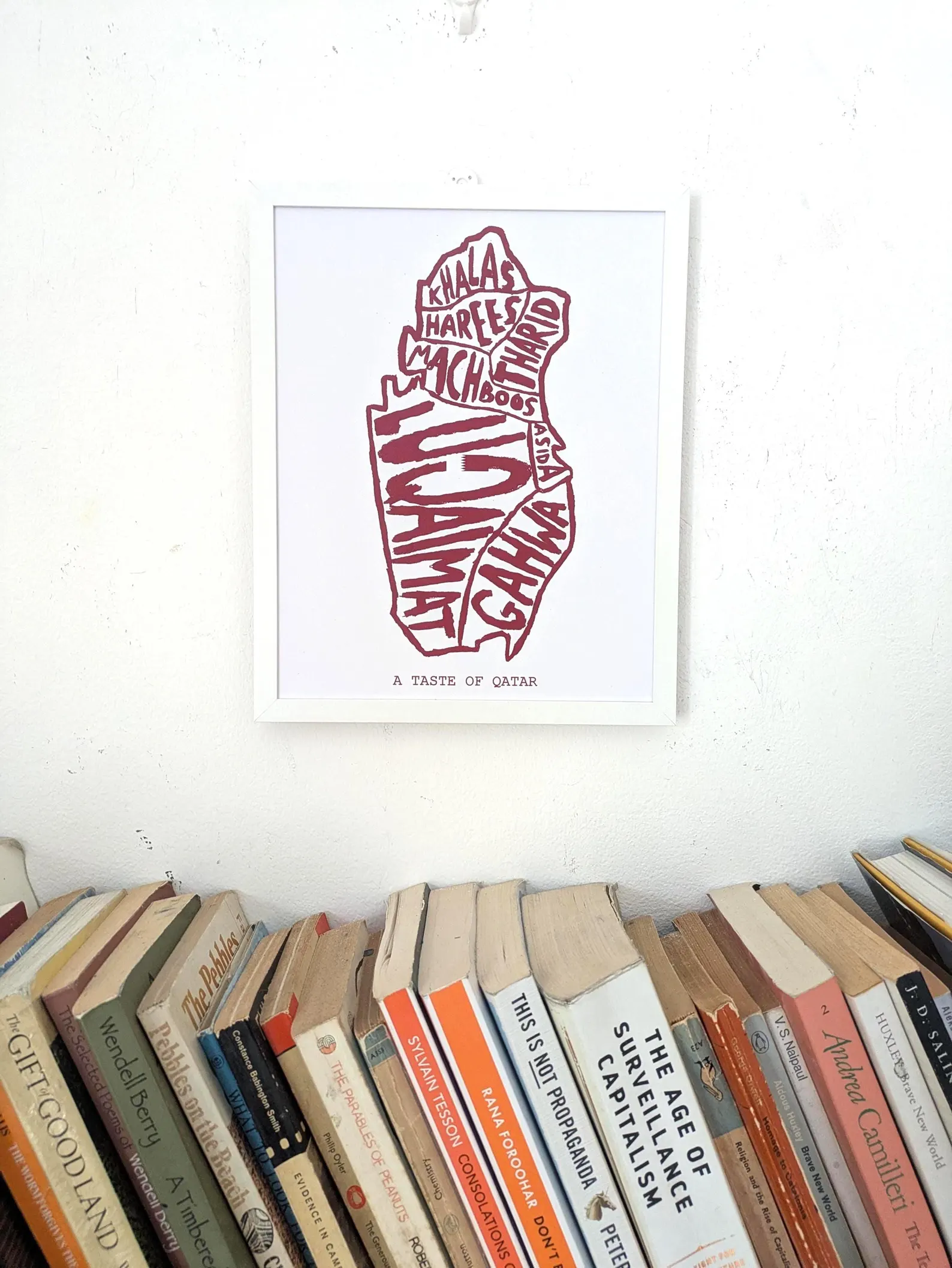 Qatar map of food, 8 x 10in print - Image 2