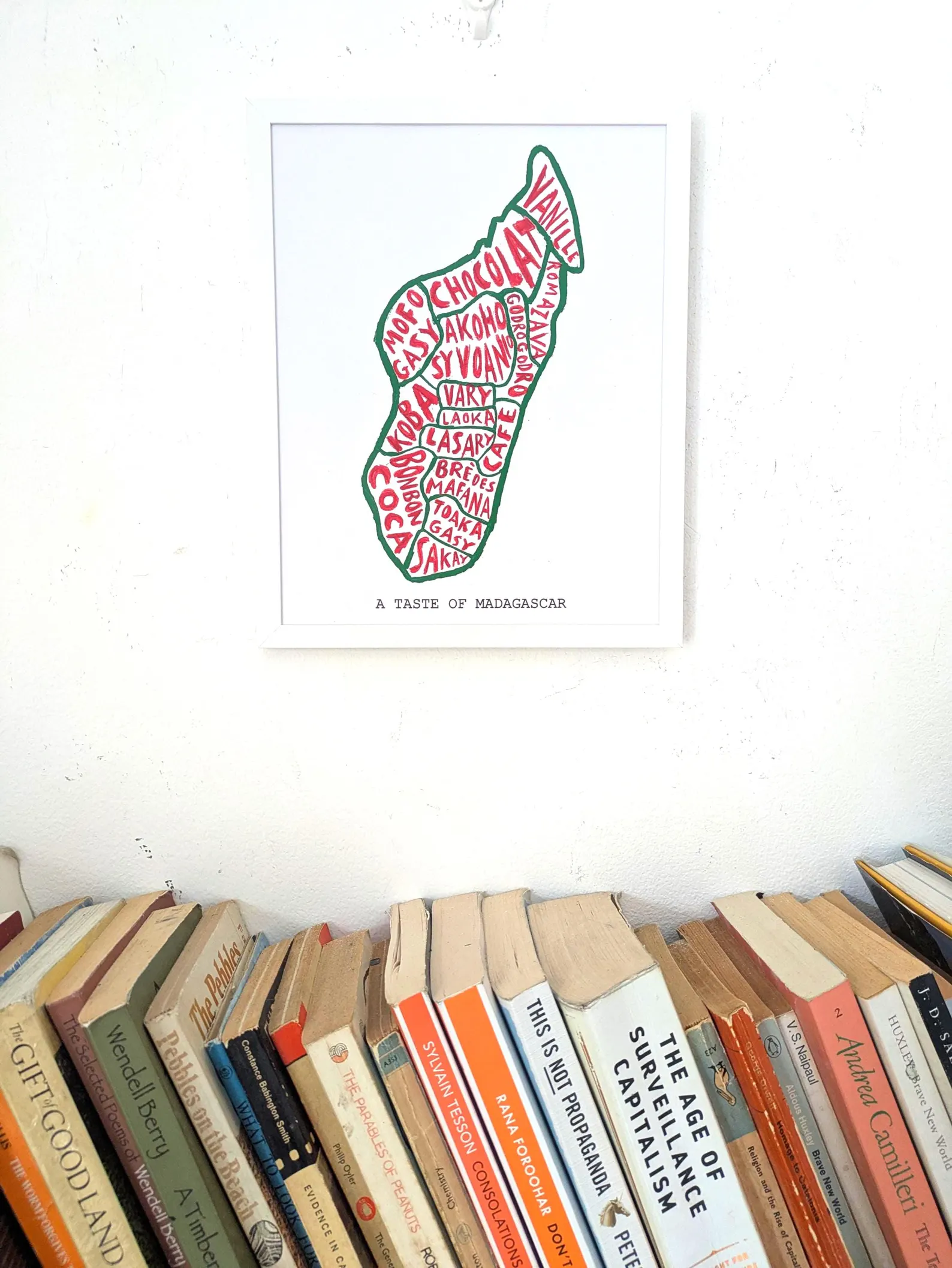 Map of Madagascar food, 8 x 10 inch print - Image 3