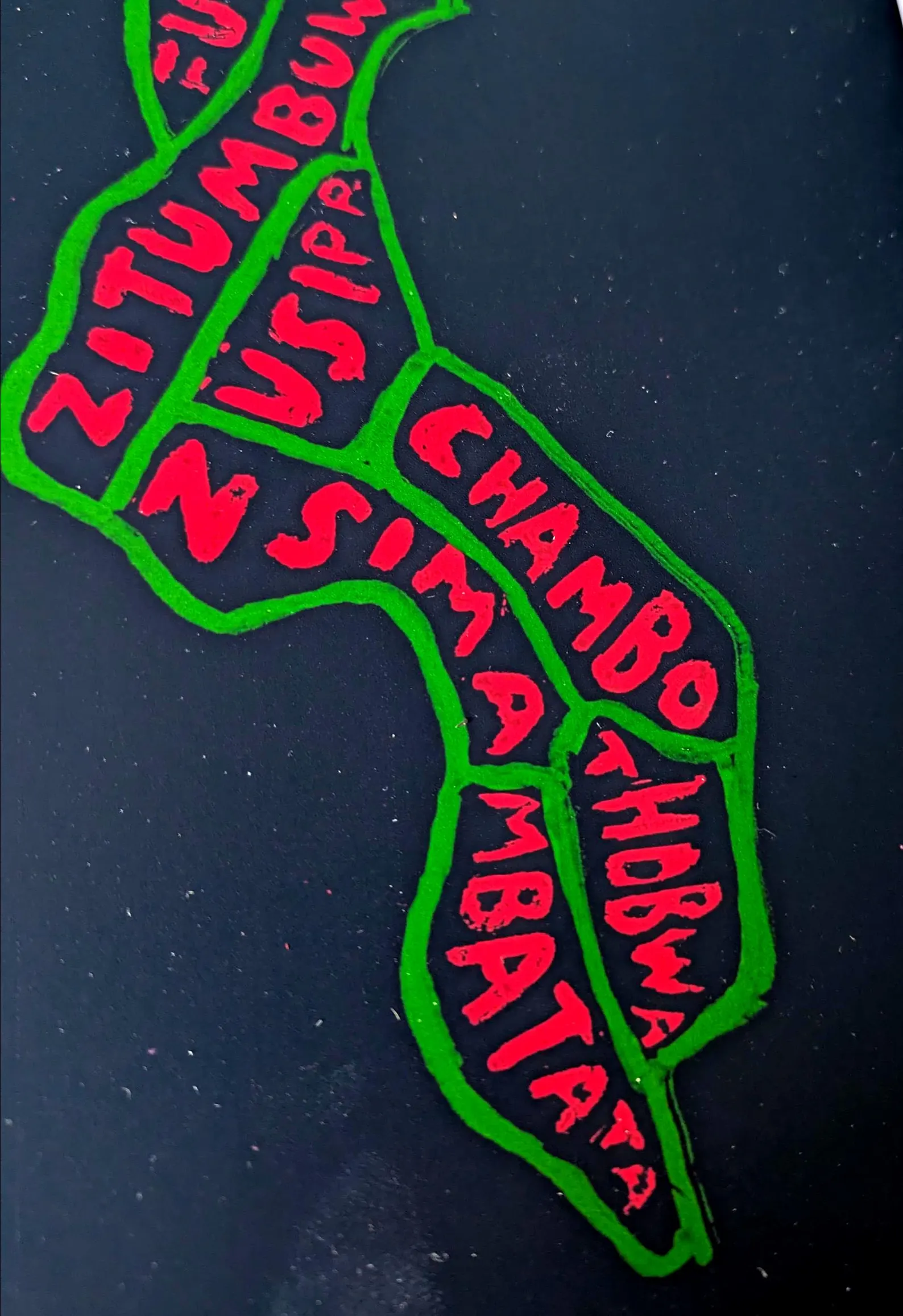 Map of Malawi food, 8 x 10 inch print - Image 3