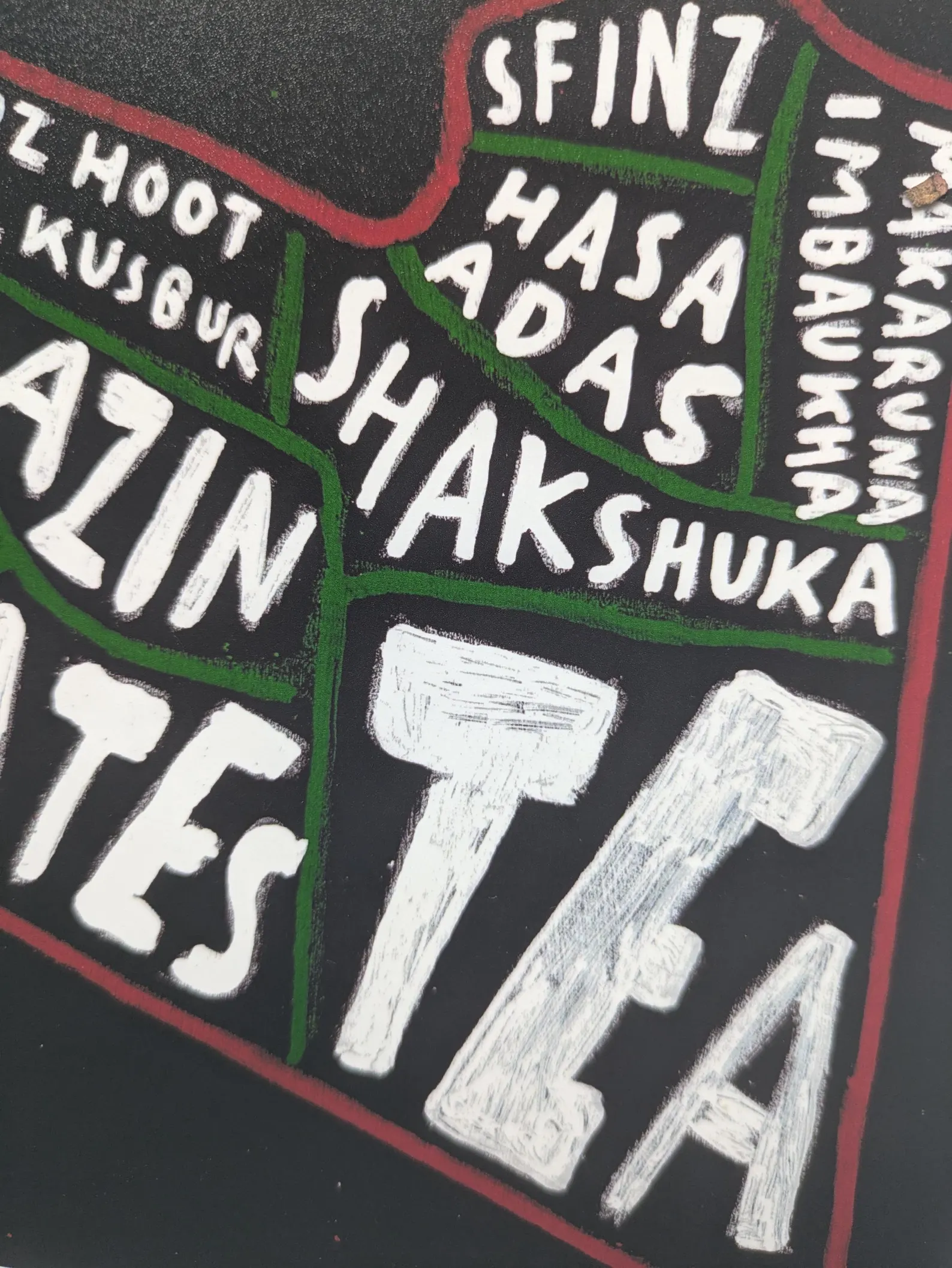 Map of Libya food, 10 x 8 inch print - Image 4