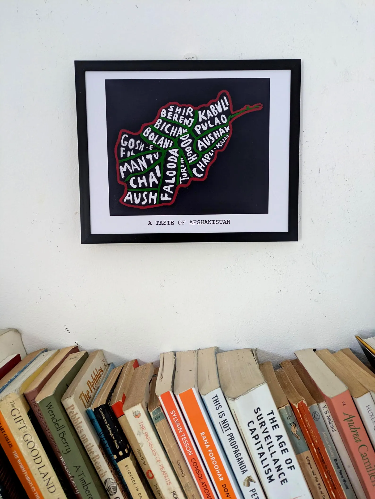 Map of Afghanistan food,10 x 8 inch print - Image 2