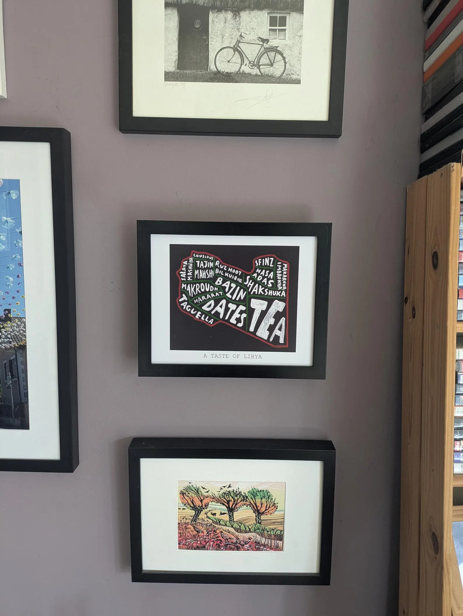 Map of Libya food, 10 x 8 inch print - Image 5